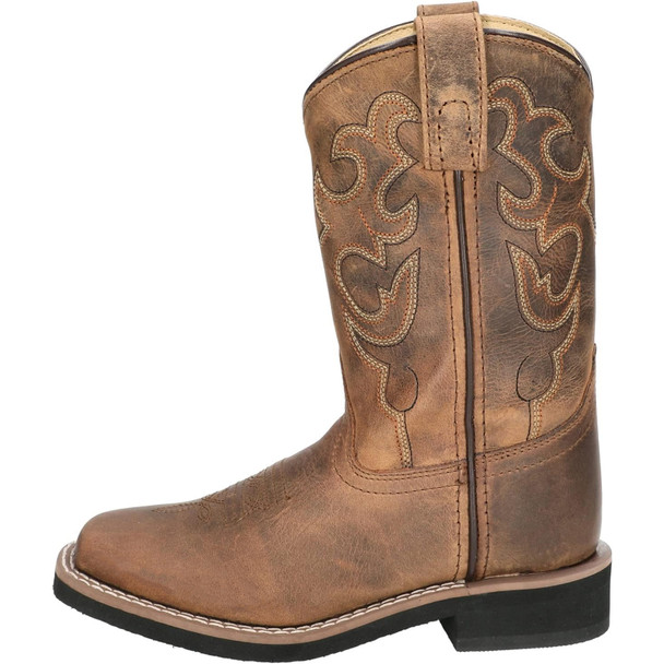 product variation Open Box (Damaged package): SMOKY MOUNTAIN BOOTS Kids Pueblo Western Boots, Color: Dark Crazy Horse, Size: 6.5, Width: R (3520Y-6.5R) image