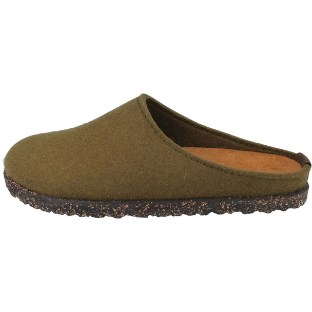 product variation HAFLINGER Women's Manhattan Olive Green Slippers (391001-116) image