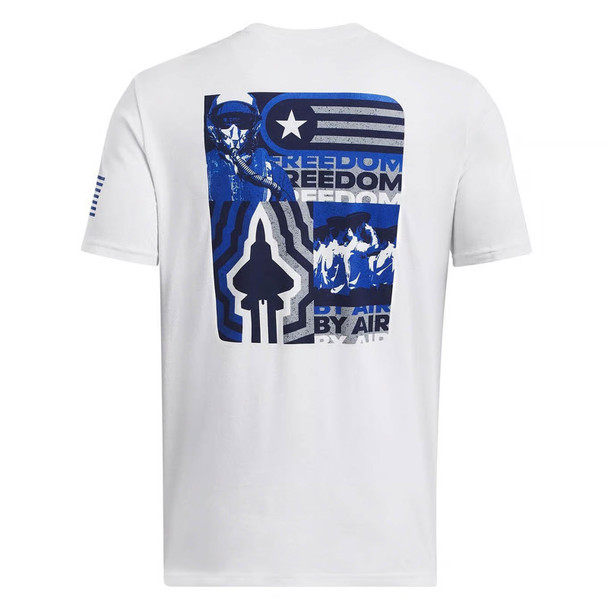product variation UNDER ARMOUR Men's Freedom By Air Halo Gray/Royal T-Shirt (1386738-014) image