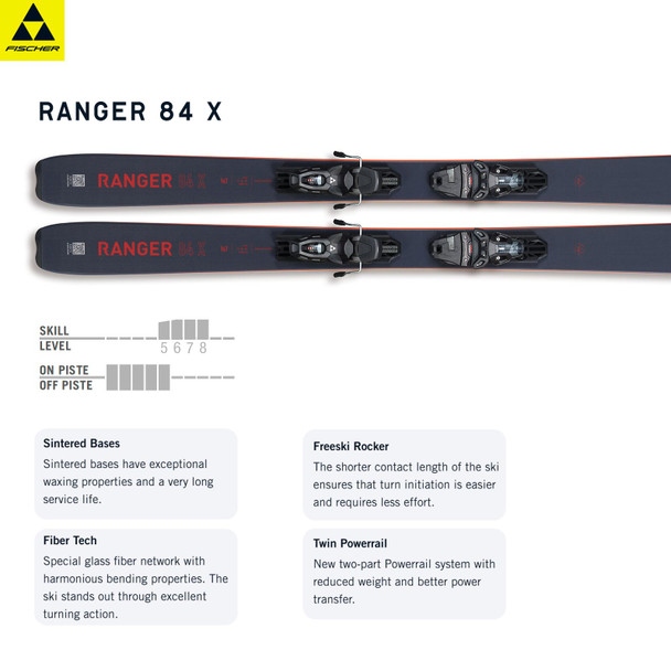 FISCHER Ranger 84 X Alpine Ski Set P22025-T40723