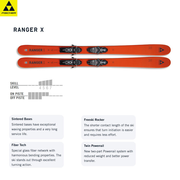 FISCHER Ranger X Freeride Alpine Ski Set P22225-T40723