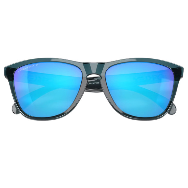product variation OAKLEY Men's Frogskins Sunglasses w/ Crystal Black Frame and Prizm Sapphire Polarized Lens (OO9013-F655) image