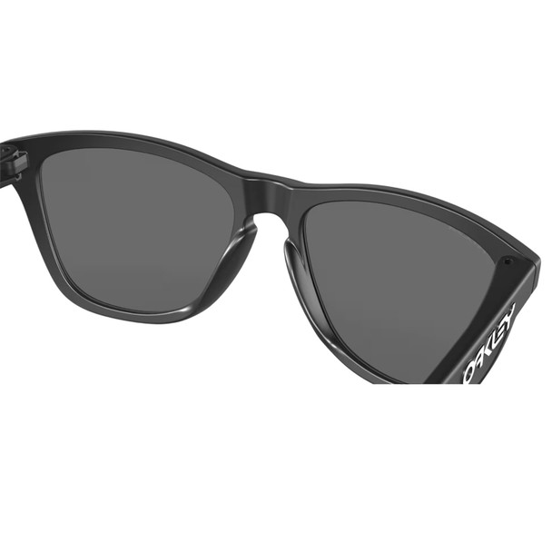 product variation OAKLEY Men's Frogskins Sunglasses w/ Matte Black Frame and Prizm Black Polarized Lens (OO9013-F755) image