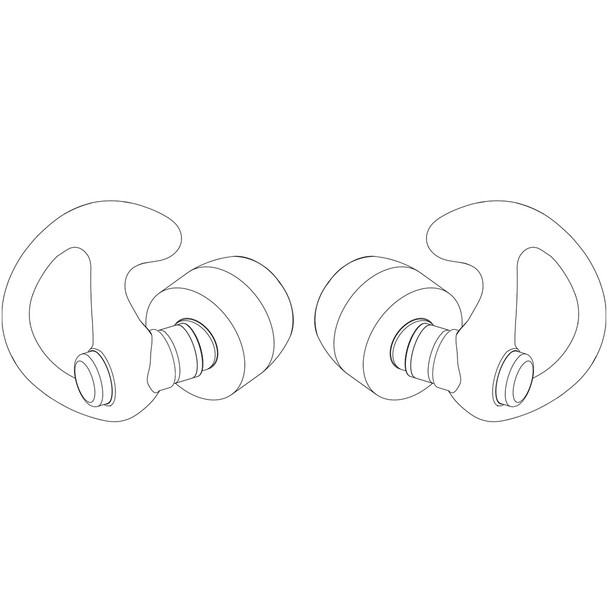 product variation SUREFIRE Sonic Defenders Ultra Full-Block Foam-Tipped 1 Pair Medium Black Earplugs (EP10-BK-MPR) image