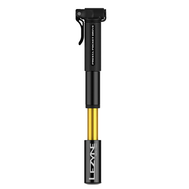 product variation LEZYNE Presta Pocket Drive Black/Gold Bike Hand Pump (1-MP-PSTAPK-V104) image