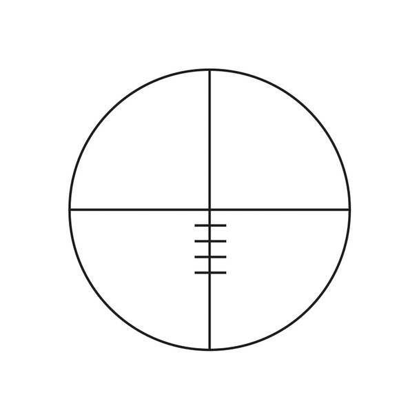 product variation KONUS Fighter 4-12Ã—40mm A.O. Ballistic Reticle Riflescope with Rings (7353) image