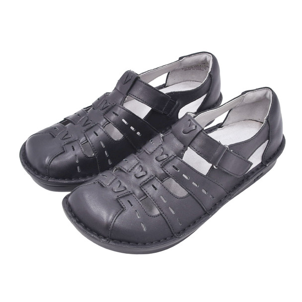 product variation Open Box (Great condition, limited use): ALEGRIA Pesca Women's sandals, Color: Black Butter, Size: 38, Width: M (PES-641-38) image