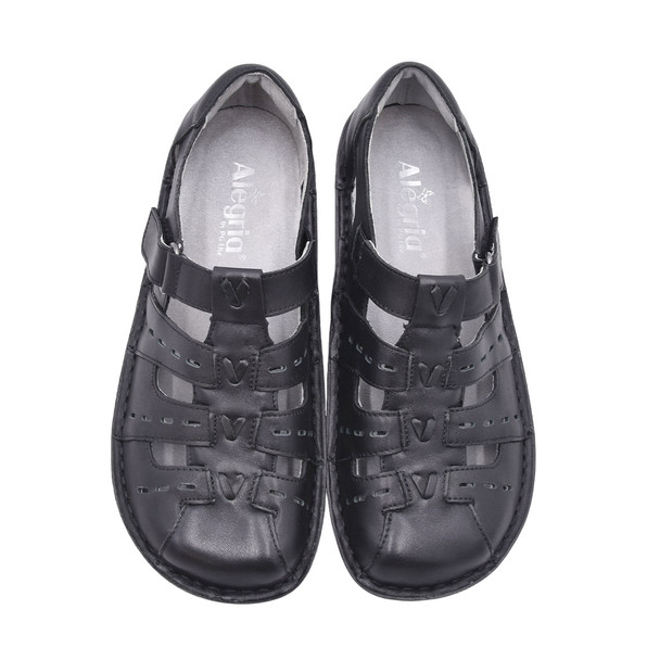 product variation Open Box (Great condition, limited use): ALEGRIA Pesca Women's sandals, Color: Black Butter, Size: 38, Width: M (PES-641-38) image