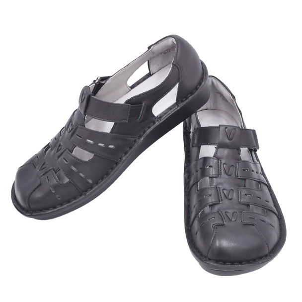 product variation Open Box (Great condition, limited use): ALEGRIA Pesca Women's sandals, Color: Black Butter, Size: 38, Width: M (PES-641-38) image