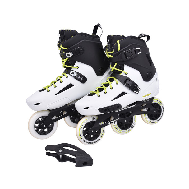 product variation Open Box (Great condition, limited use): ROLLERBLADE Lightning 110, Color: White/Black, Size: 13 (073720002V4-13) image