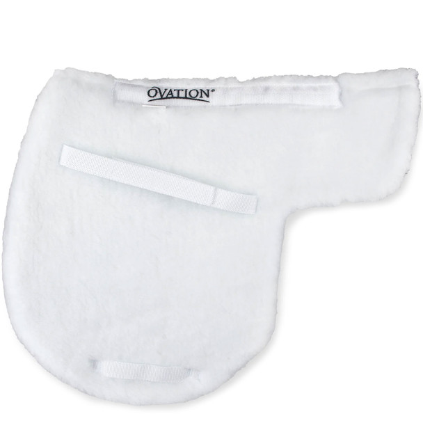 product variation OVATION Fleece Hunter White Saddle Pad with Quilted Lining (400758WHT) image