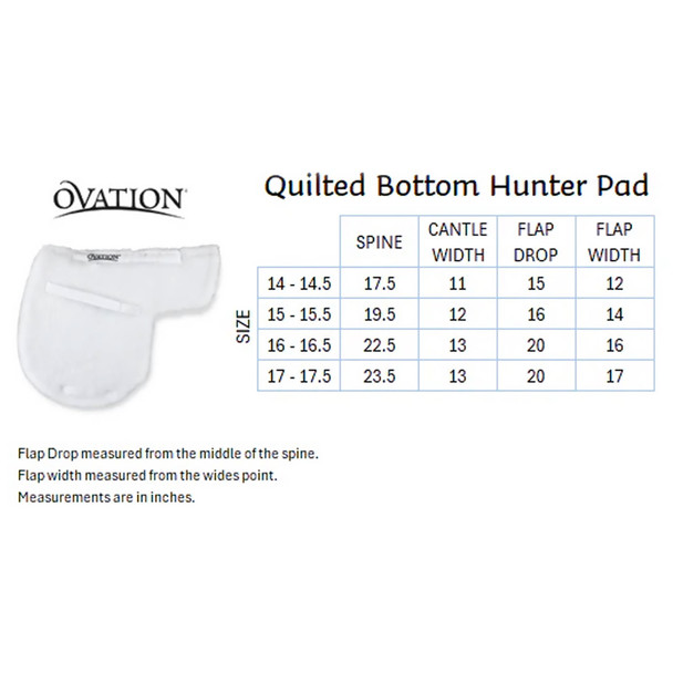 product variation OVATION Fleece Hunter White Saddle Pad with Quilted Lining (400758WHT) image