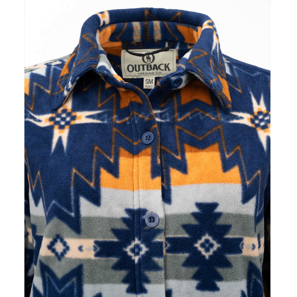 product variation OUTBACK TRADING Women's Aurora Blue Big Shirt (42201-BLU) image