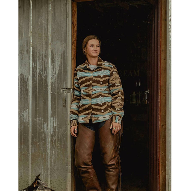 product variation OUTBACK TRADING Women's Daphne Light Brown Shirt Jacket (48702-LBN) image