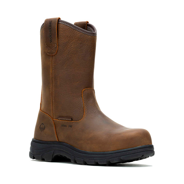 product variation WOLVERINE Mens Carlsbad Steel Toe Sudan Brown Wellington Work Boot (W241069) image