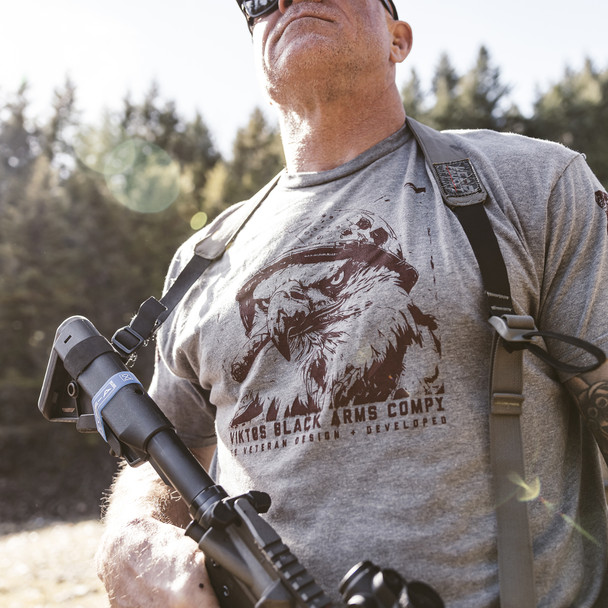 product variation VIKTOS Men's Eagle Bravo Graphite Heather Tee (19241) image