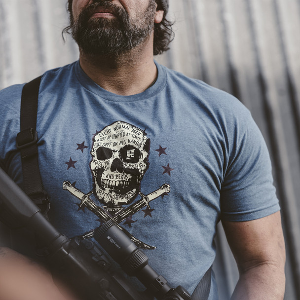 product variation VIKTOS Men's Hoist the Black Navy Heather Tee (19242) image