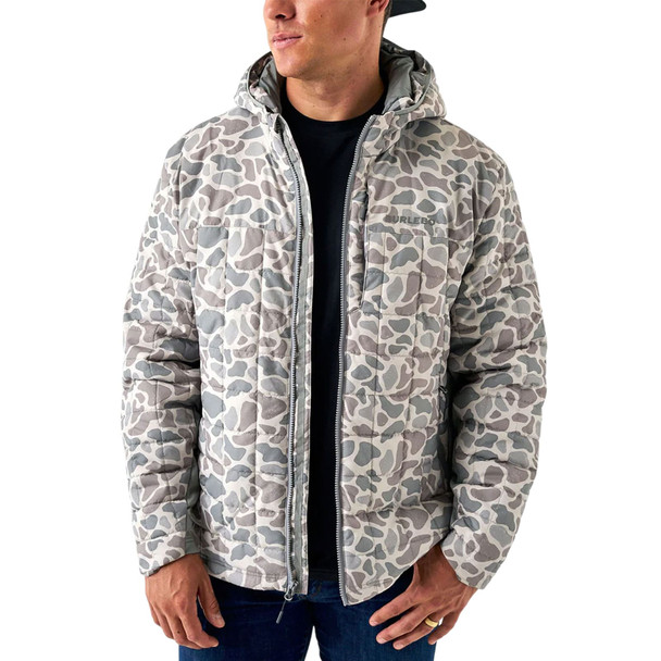 product variation Burlebo men's Classic Deer Camo hooded puffer jacket, windproof water resistant insulated image