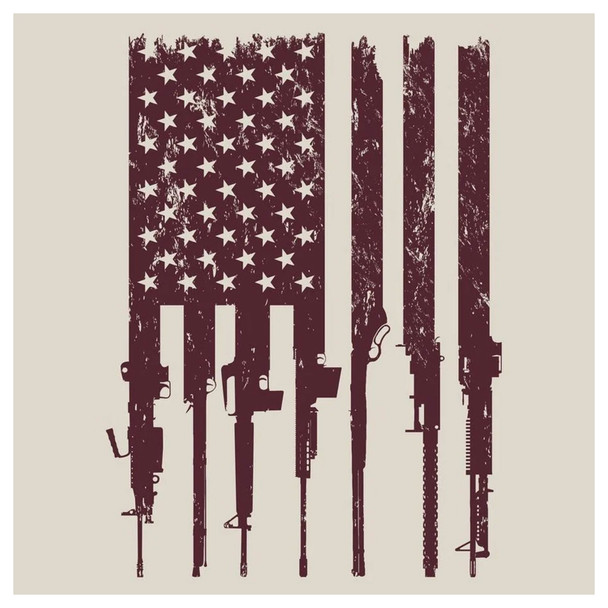 product variation GRUNT STYLE Unisex Rifle Flag Sand Hoodie (GS7671) image