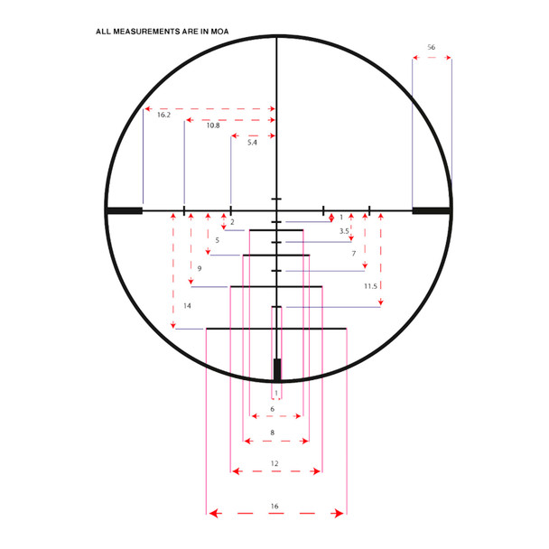 product variation KONUS Konuspro 3-9x40mm 1in Illuminated 550 Balistic Reticle Riflescope (7276) image