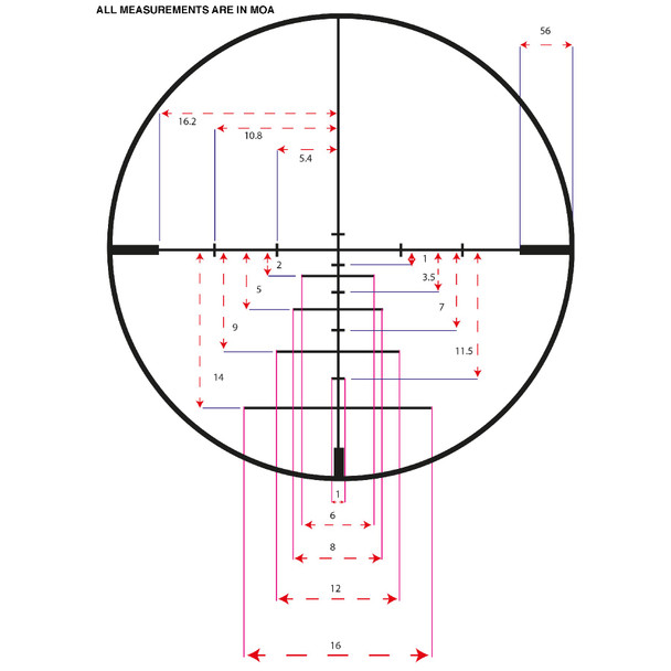 product variation KONUS Konuspro 3-9x40mm 1in Illuminated 550 Balistic Reticle Riflescope (7276) image