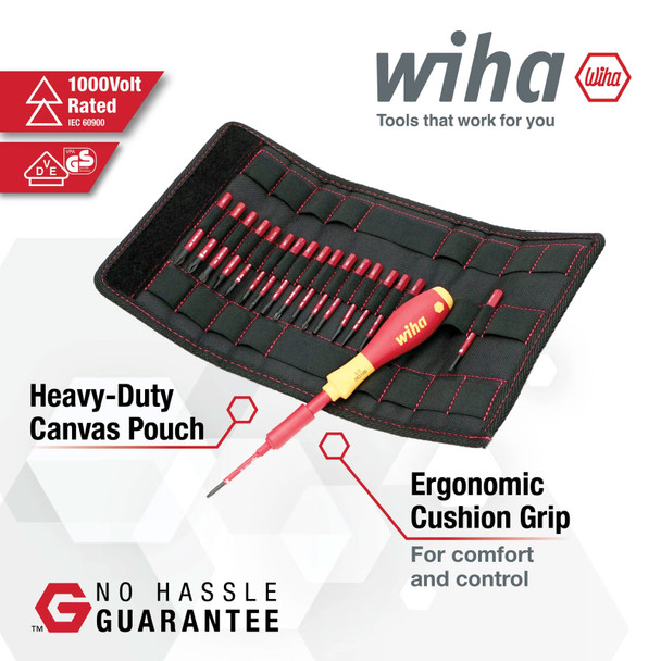 product variation WIHA 19-Piece Insulated SoftFinish SlimLine Blade Set (28398) image