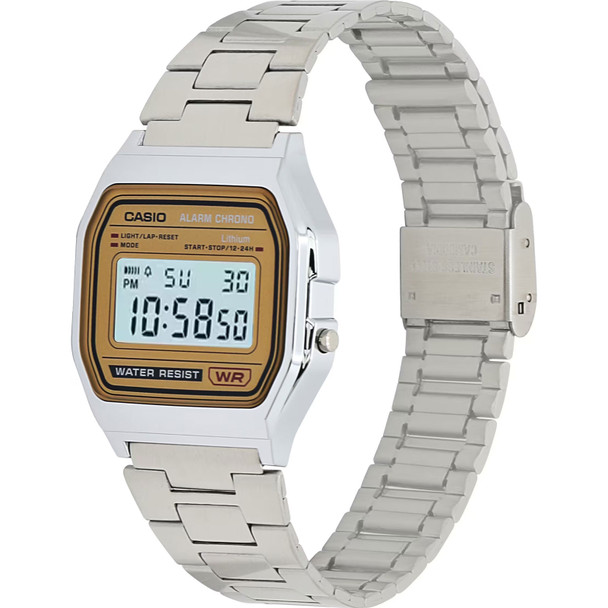 product variation CASIO Vintage Casual Classic Digital Gold Bracelet Watch (A158WEA-9) image
