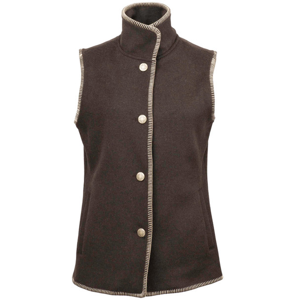 product variation OUTBACK TRADING Women's Susan Brown Vest (29922-BRN) image