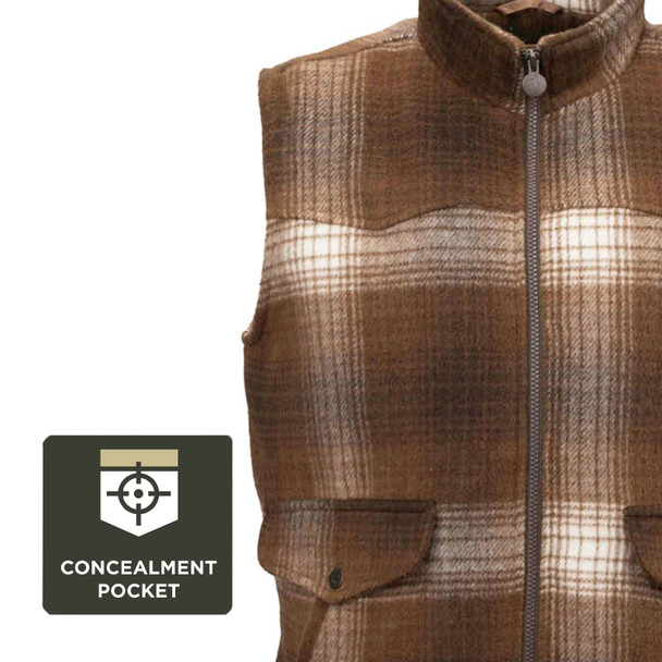 product variation OUTBACK TRADING Men's Felix Brown Vest (29903-BRN) image