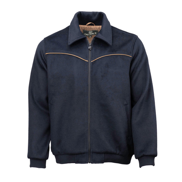 product variation OUTBACK TRADING Men's Varsity Navy Jacket (29929-NVY) image