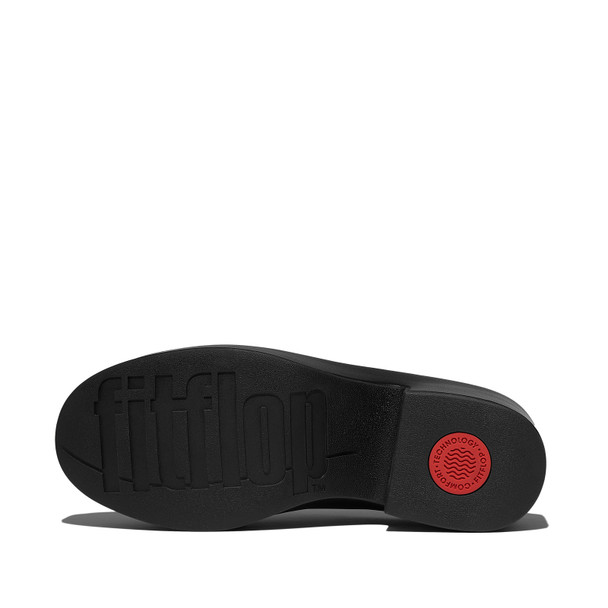 product variation FITFLOP Women's Platfforms All Black Leather Heeled Mules (E4A-090) image