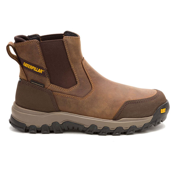 product variation CAT Men's Threshold Rebound Chelsea Waterproof Steel Toe Bison Work Boots (P91783) image