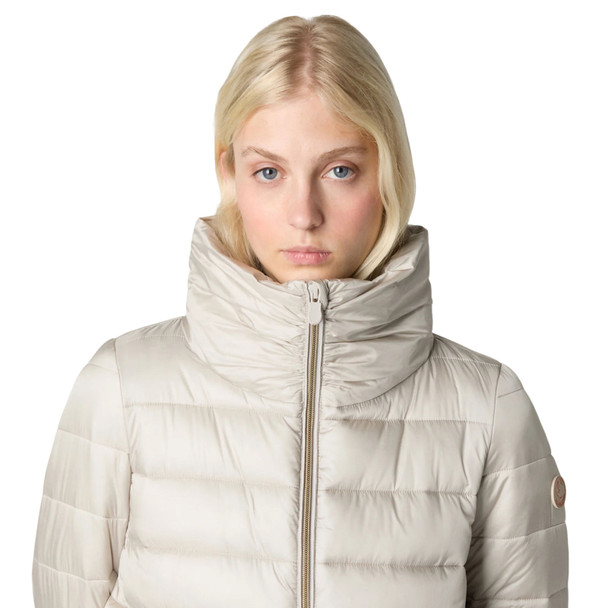 product variation SAVE THE DUCK Women's Lydia Rainy Beige Puffer Jacket (D43620W-IRIS21-S-40019) image
