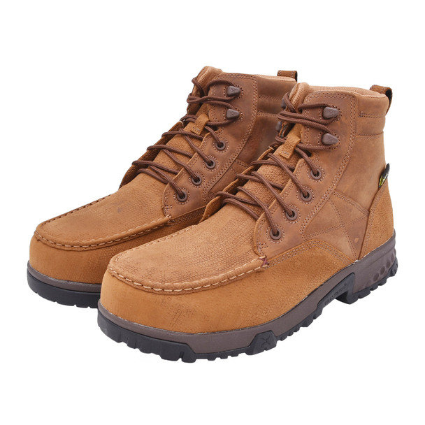 product variation Open Box (Great condition, limited use): TWISTED X Men's 6" Work Boot, Color: Amber Brown & Distressed Saddle, Size: 11, Width: M (MXCNWM4-M-11) image