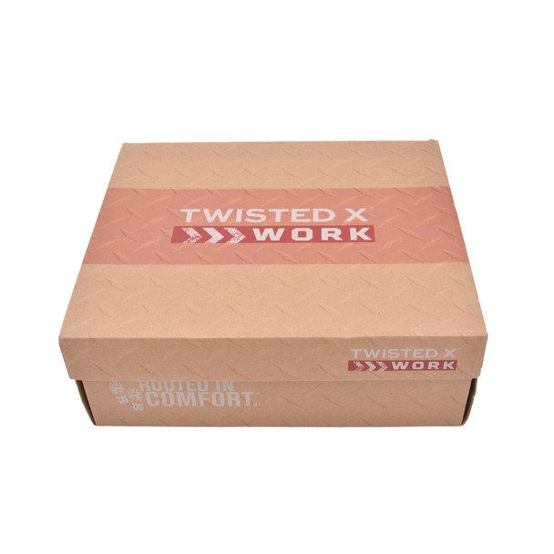 product variation Open Box (Great condition, limited use): TWISTED X Men's 6" Work Boot, Color: Amber Brown & Distressed Saddle, Size: 11, Width: M (MXCNWM4-M-11) image