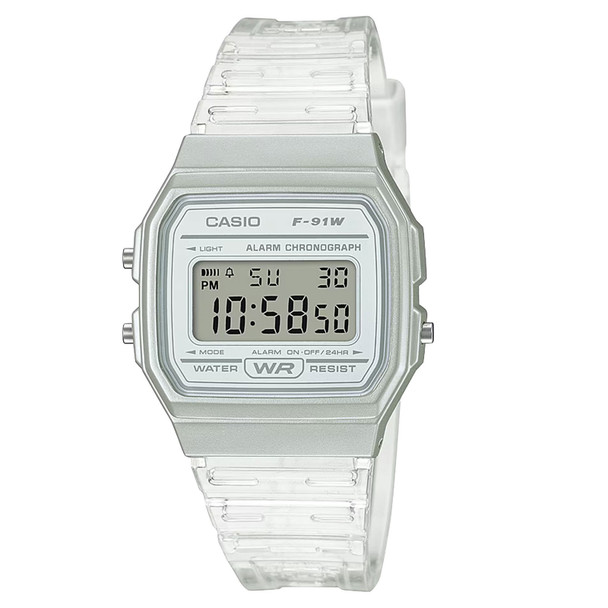 product variation CASIO Unisex Vintage Clear Digital Watch (F91WS-7) image