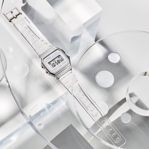 product variation CASIO Unisex Vintage Clear Digital Watch (F91WS-7) image