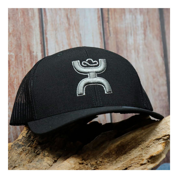 product variation HOOEY Sterling 6-Panel Gray Hooey Logo Black Trucker Cap (2105T-BK) image