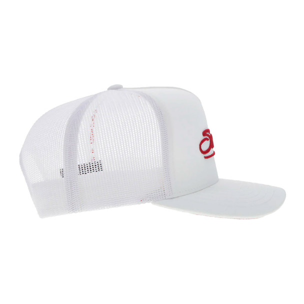 product variation HOOEY Oklahoma 5-Panel Red Sooners White Trucker Cap (7290T-WH) image