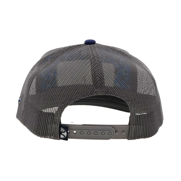 product variation HOOEY Cactus Ropes 5-Panel Blue/Gray Rectangle Patch Navy/Gray Trucker Cap (CR082) image