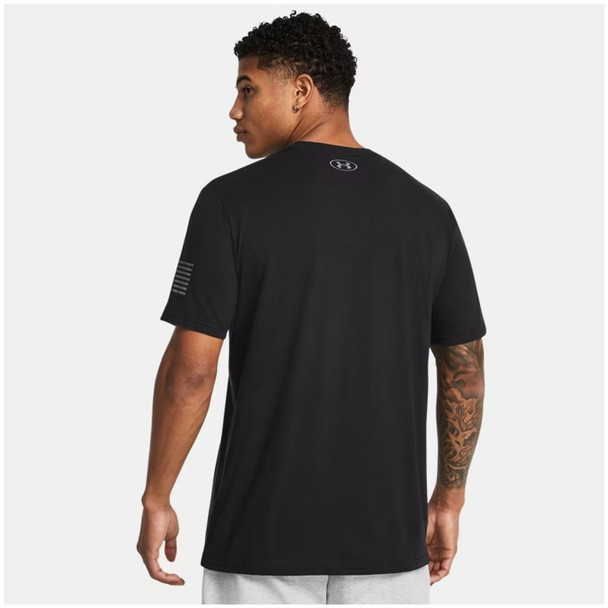 product variation UNDER ARMOUR Men's Freedom Military Black/Titan Gray T-Shirt (1389465-001) image