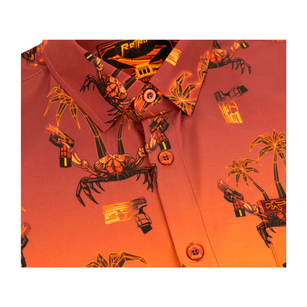 product variation RETRO RIFLE Synth Crab Button Down Short Sleeve Shirt (82297284) image