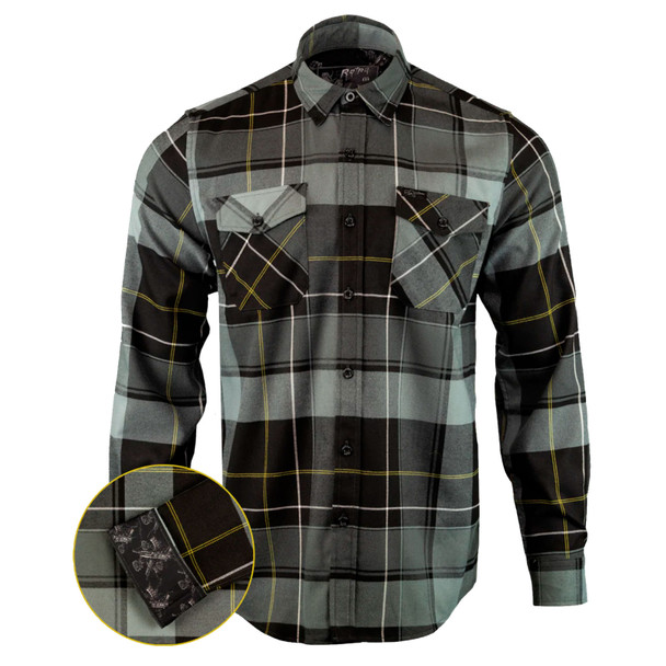 product variation RETRO RIFLE The Journeyman Sherpa Thorned Flannel Long Sleeve Shirt (60534701) image