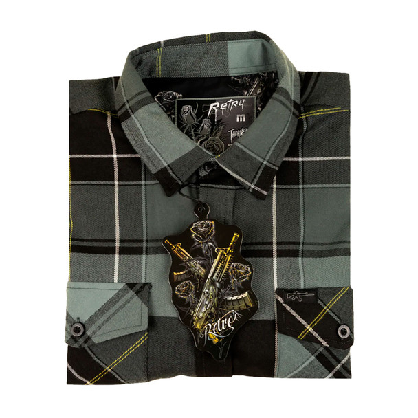 product variation RETRO RIFLE The Journeyman Sherpa Thorned Flannel Long Sleeve Shirt (60534701) image