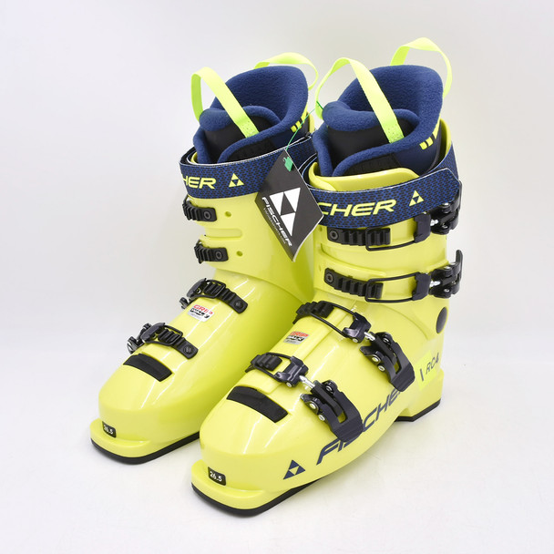 product variation Open Box (Great condition, limited use): FISCHER Rc4 65 Jr Junior Alpine Skis Boots, Color: Yellow/ Yellow, Size: 26.5 (U19323-26.5) image
