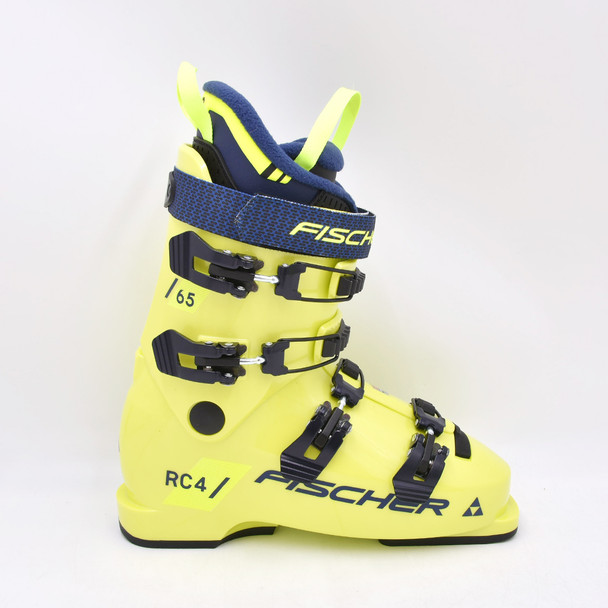 product variation Open Box (Great condition, limited use): FISCHER Rc4 65 Jr Junior Alpine Skis Boots, Color: Yellow/ Yellow, Size: 26.5 (U19323-26.5) image