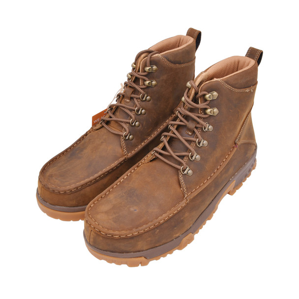 product variation Open Box (Great condition, limited use): TWISTED X Men's CellStretch Work, Color: Distressed Saddle, Size: 12, Width: M (MXCC001-12-M) image