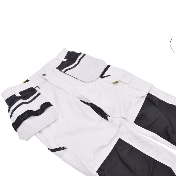 product variation Open Box (Great condition, limited use): BLAKLADER 1691: US ripstop pants with HTP, Color: White/Dark Grey, Size: 32x34 (16911330109832:34) image