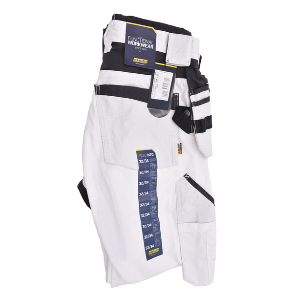 product variation Open Box (Great condition, limited use): BLAKLADER 1691: US ripstop pants with HTP, Color: White/Dark Grey, Size: 32x34 (16911330109832:34) image