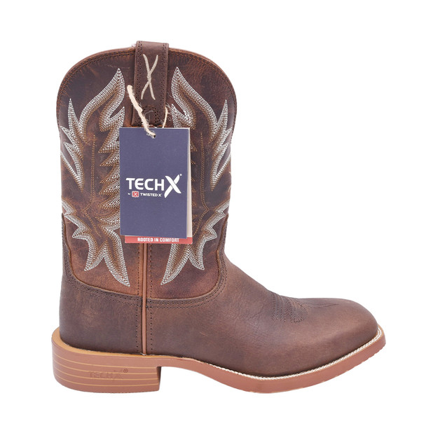 product variation Open Box (Great condition, limited use): TWISTED X 11" Tech X Boot, Color: Tobacco Brown & Adobe, Size: 11, Width: EE (MXTR013-EE-11) image